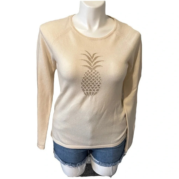 Tommy Bahama Pineapple Wool & Cashmere Sweater Size S - Picture 1 of 6